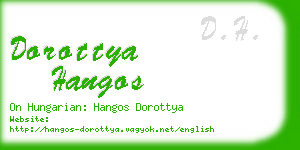 dorottya hangos business card